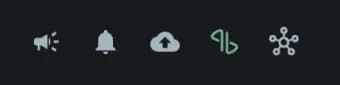 The top bar of the web app with the Gate icon in green